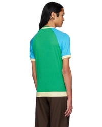 Lukhanyo Mdingi Green Colorblocked T Shirt