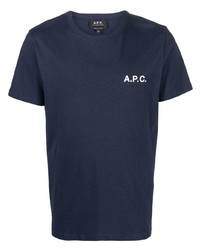 A.P.C. Logo Cotton T Shirt