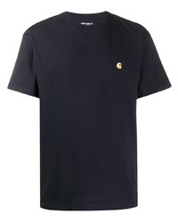 Carhartt WIP Logo Embroidered Crew Neck T Shirt