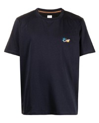 Paul Smith Logo Embroidered Organic Cotton T Shirt