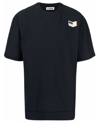 Jil Sander Logo Patch Cotton T Shirt