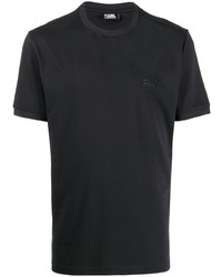 Karl Lagerfeld Logo Print Crew Neck T Shirt