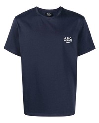 A.P.C. Logo Print Short Sleeve T Shirt
