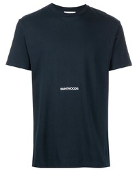 Saintwoods Logo Print Short Sleeved T Shirt