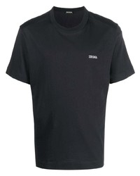 Zegna Logo Print Short Sleeved T Shirt