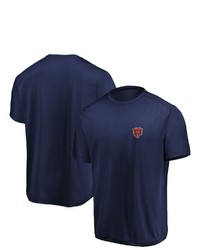 Majestic Navy Chicago Bears Showtime Logo Cool Base T Shirt