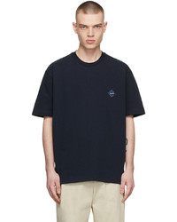 Solid Homme Navy Cotton T Shirt