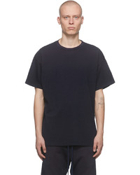 Fear Of God Navy Flocked 7 T Shirt