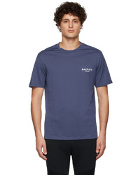Balmain Navy Logo T Shirt