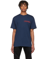 Alexander McQueen Navy Organic Cotton T Shirt
