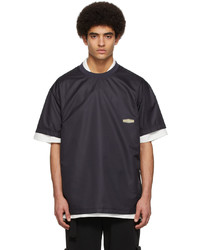 Wooyoungmi Navy Polyester T Shirt