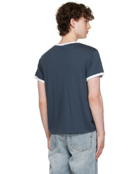 Second/Layer Navy Ringer T Shirt