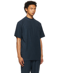 The Conspires Navy Terrycloth Pocket T Shirt