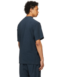 The Conspires Navy Terrycloth Pocket T Shirt