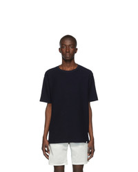 Norse Projects Navy Texture Johannes T Shirt