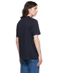 Ps By Paul Smith Navy Zebra Logo T Shirt