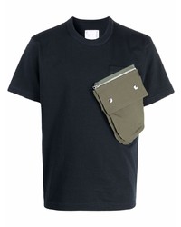 Sacai Oversize Flap Pocket Crew Neck T Shirt