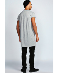 Boohoo Oversized Pocket Long Line T Shirt