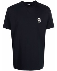Karl Lagerfeld Patch Detail Cotton T Shirt