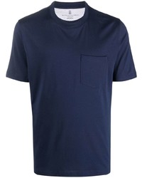 Brunello Cucinelli Patch Pocket Cotton T Shirt