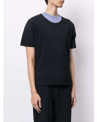 Homme Plissé Issey Miyake Pleated Crew Neck T Shirt