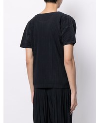 Homme Plissé Issey Miyake Pleated Crew Neck T Shirt