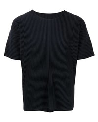 Homme Plissé Issey Miyake Pleated Round Neck T Shirt