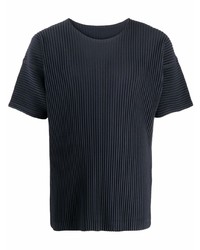 Homme Plissé Issey Miyake Pleated Round Neck Top