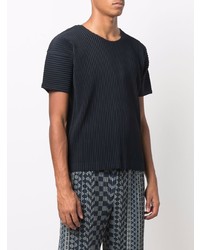 Homme Plissé Issey Miyake Pliss Detail Short Sleeved T Shirt