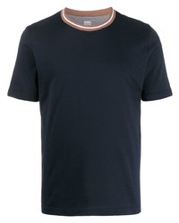 Eleventy Regular Fit Contrasting Collar T Shirt