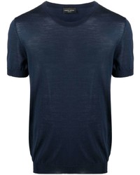 Roberto Collina Rib Trimmed Merino Wool T Shirt
