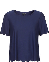 Topshop Scallop Frill Tee