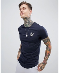Siksilk Short Sleeve T Shirt In Navy