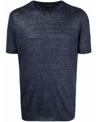 Tagliatore Short Sleeved Linen T Shirt