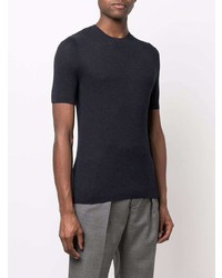 Tagliatore Short Sleeved Ribbed T Shirt