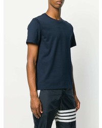 Thom Browne Side Slit Relaxed Fit Short Sleeve Jersey Tee