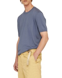 Agnona Silk Cotton T Shirt In Jeans At Nordstrom