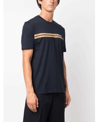 BOSS Stripe Detail Cotton T Shirt