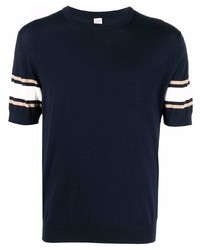 Eleventy Stripe Detail Short Sleeve T Shirt