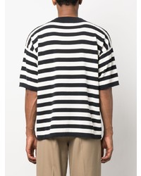 Magliano Stripe Pattern Short Sleeve T Shirt