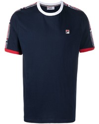 Fila Stripe Shoulder Logo T Shirt