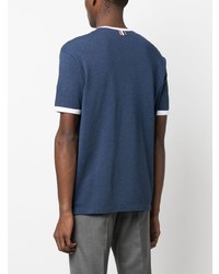 Thom Browne Stripe Trim Pocket T Shirt