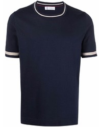 Brunello Cucinelli Stripe Trim T Shirt