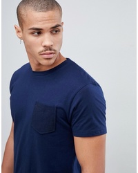 Bellfield T Shirt With Cord Pocket In Navy