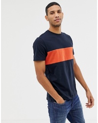 New Look T Shirt With Orange Colour Block