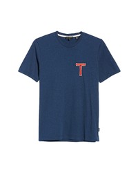 Ted Baker London Tedford Monogram Applique T Shirt