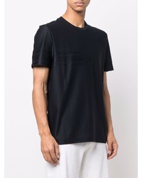 Brioni Tonal Stripe Cotton T Shirt