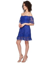 Nicole Miller Zahra Crochet Lace Off The Shoulder Dress Dress