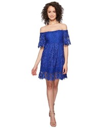 Nicole Miller Zahra Crochet Lace Off The Shoulder Dress Dress