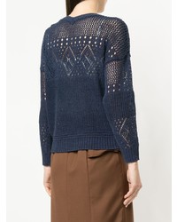 Loveless Crochet V Neck Sweater